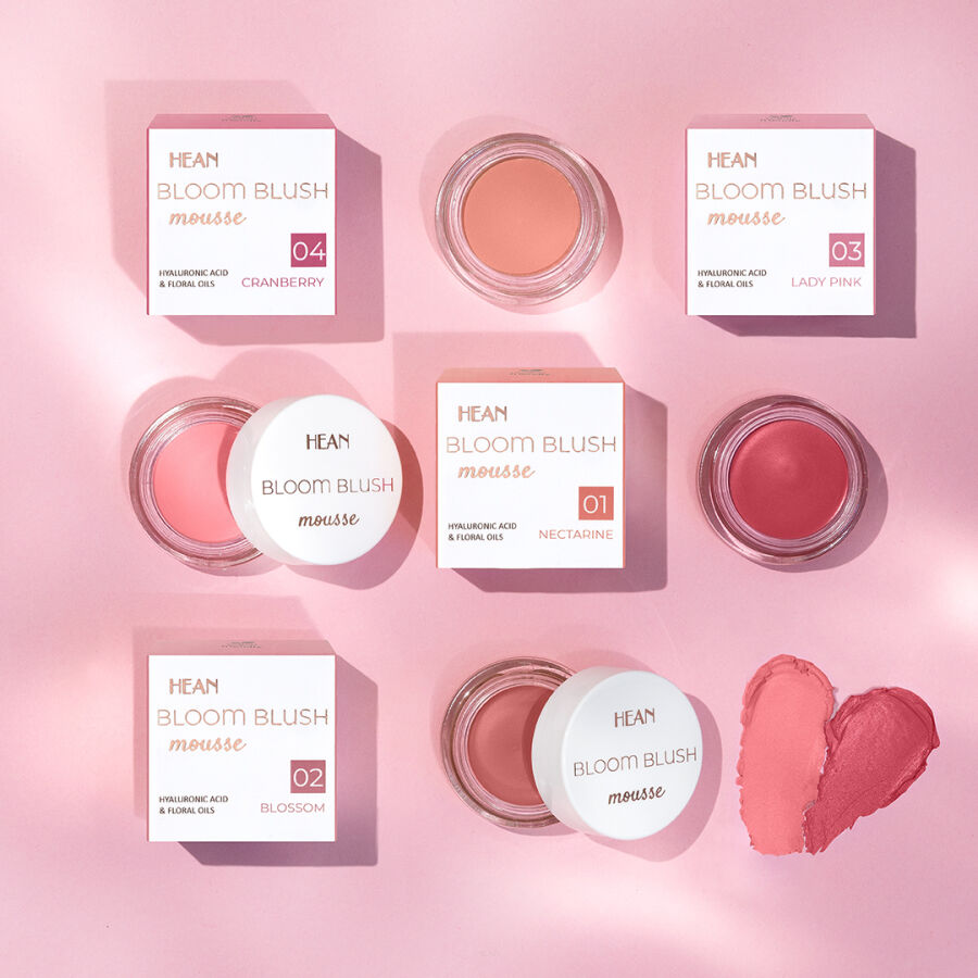 HEAN BLOOM BLUSH MOUSSE — texture mousse
