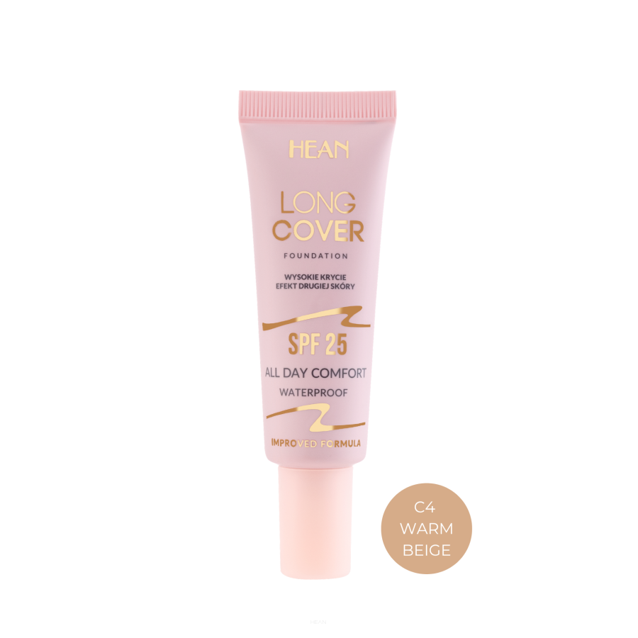 LONG COVER – Fond de teint haute couvrance – C4 Warm Beige
